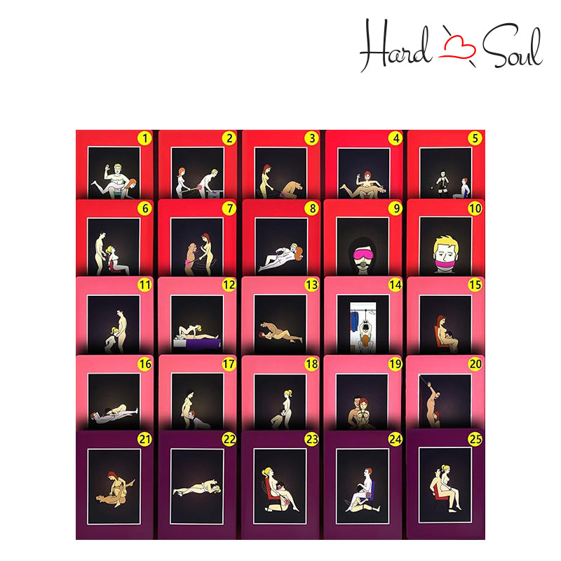 1-25 Cards of 50 Positions Of Bondage Game - HardnSoul