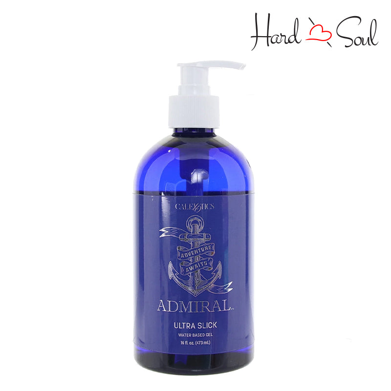 A Bottle of Admiral Ultra Slick Water Based Gel 16oz - HardnSoul