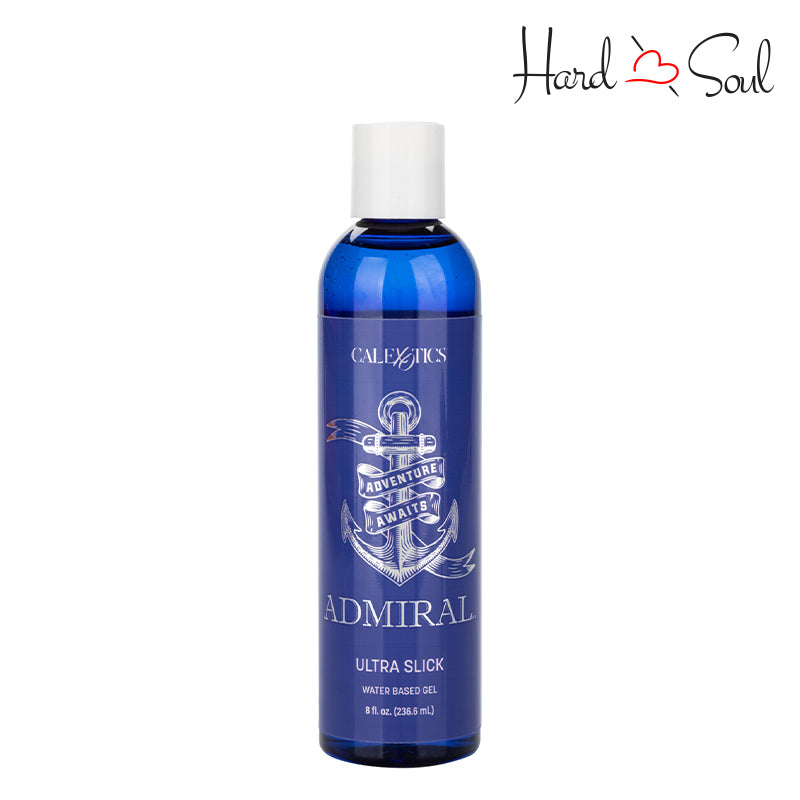 A Bottle of Admiral Ultra Slick Water Based Gel 8oz - HardnSoul