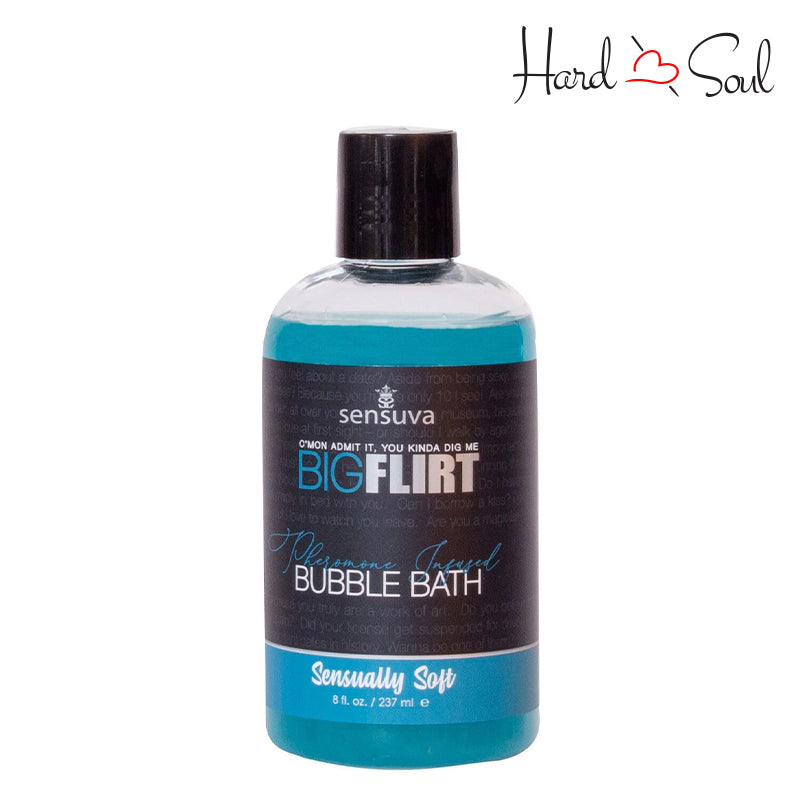 A Bottle of Big Flirt Pheromone Bubble Bath Sensually Soft - HardnSoul