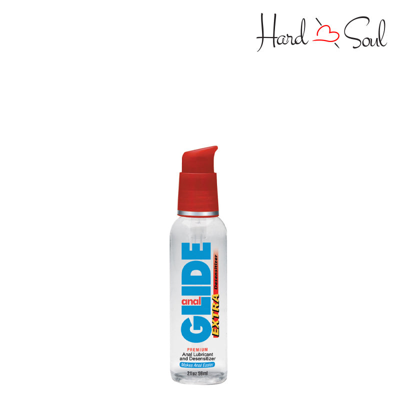 A 2 oz bottle of Body Action Anal Glide Extra - HardnSoul