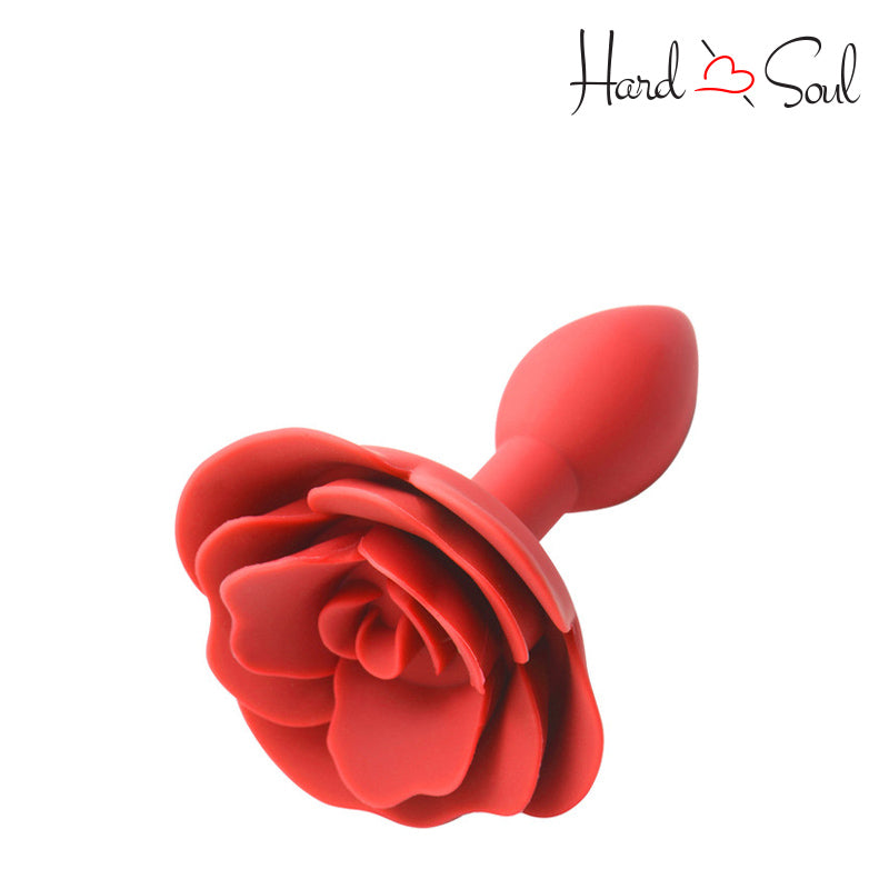 Top Side of Booty Bloom Silicone Rose Anal Plug - HardnSoul
