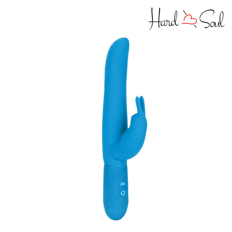 A Bounding Bunny Silicone Rabbit Vibrator Blue - HardnSoul