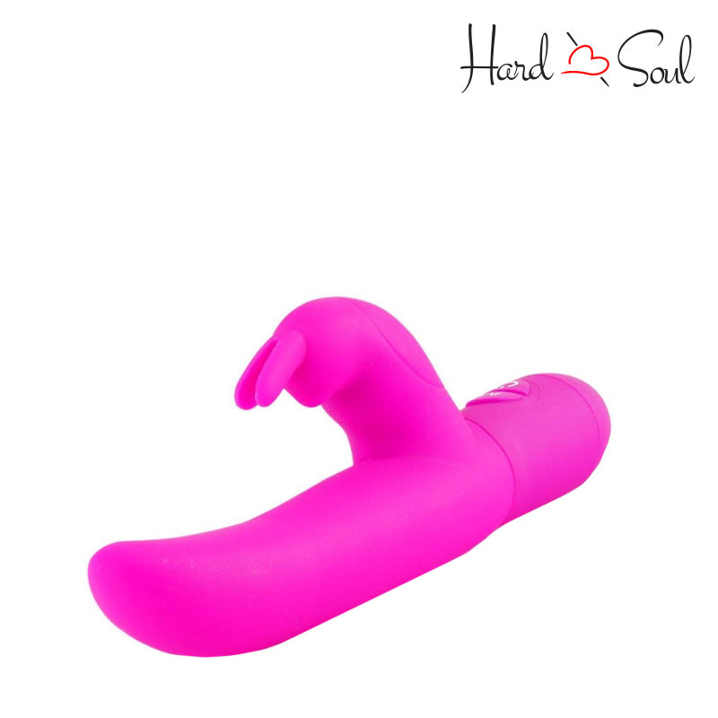 Top of Bounding Bunny Silicone Rabbit Vibrator Pink - HardnSoul