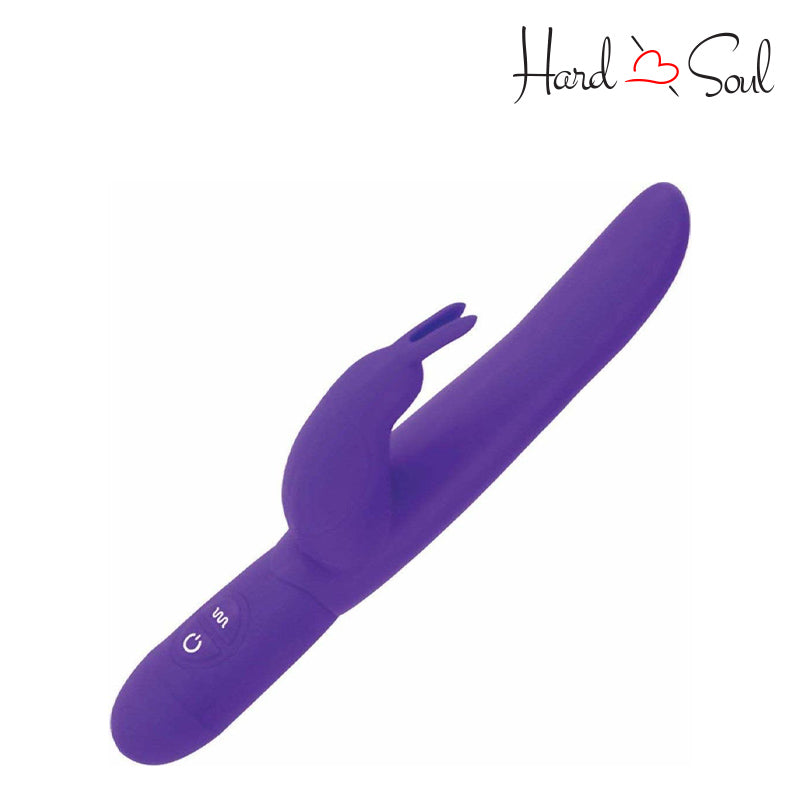Bottom Side of Bounding Bunny Silicone Rabbit Vibrator Purple - HardnSoul