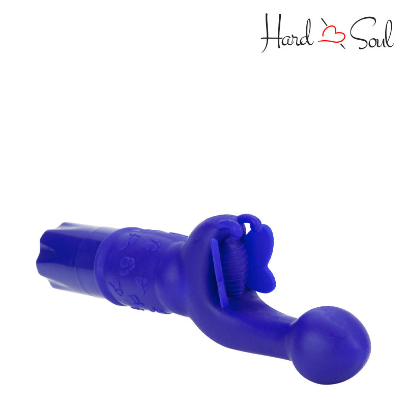 Top of Butterfly Kiss Silicone Vibrator Purple - HardnSoul