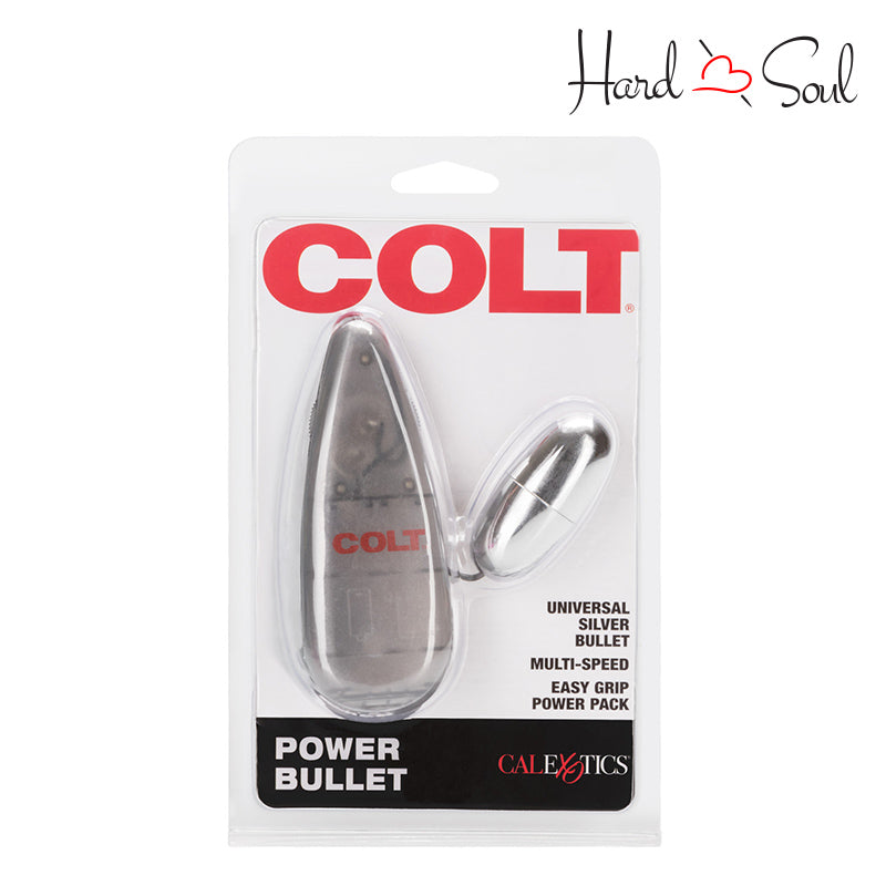 Front Side of COLT Power Bullet Silver Box - HardnSoul