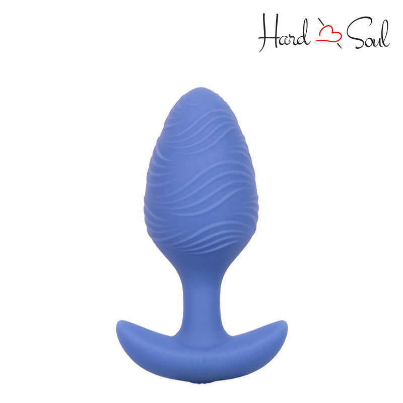 A Cheeky Vibrating Glow-In-The-Dark Large Butt Plug Blue - HardnSoul