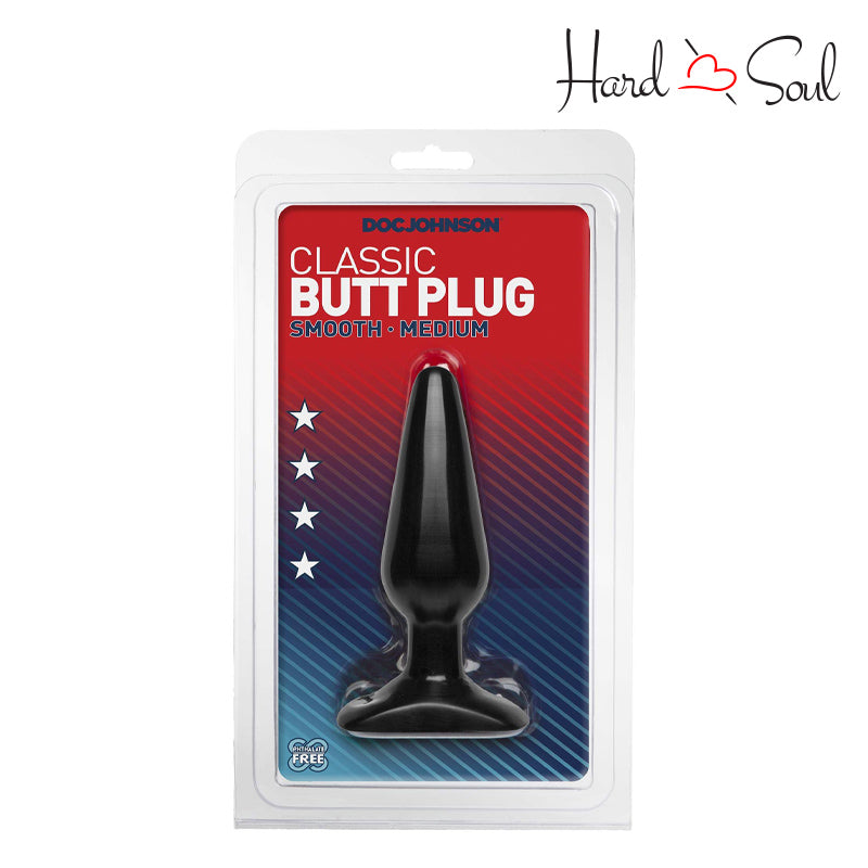 A Box of Classic Butt Plug Medium Black - HardnSoul