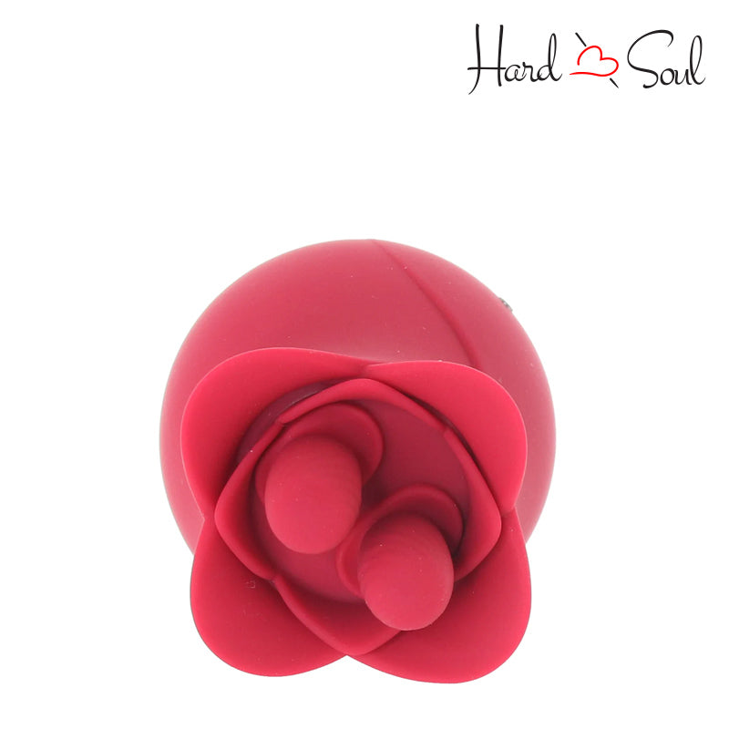 Top of Clit-Tastic Tulip Finger Massager Red - HardnSoul