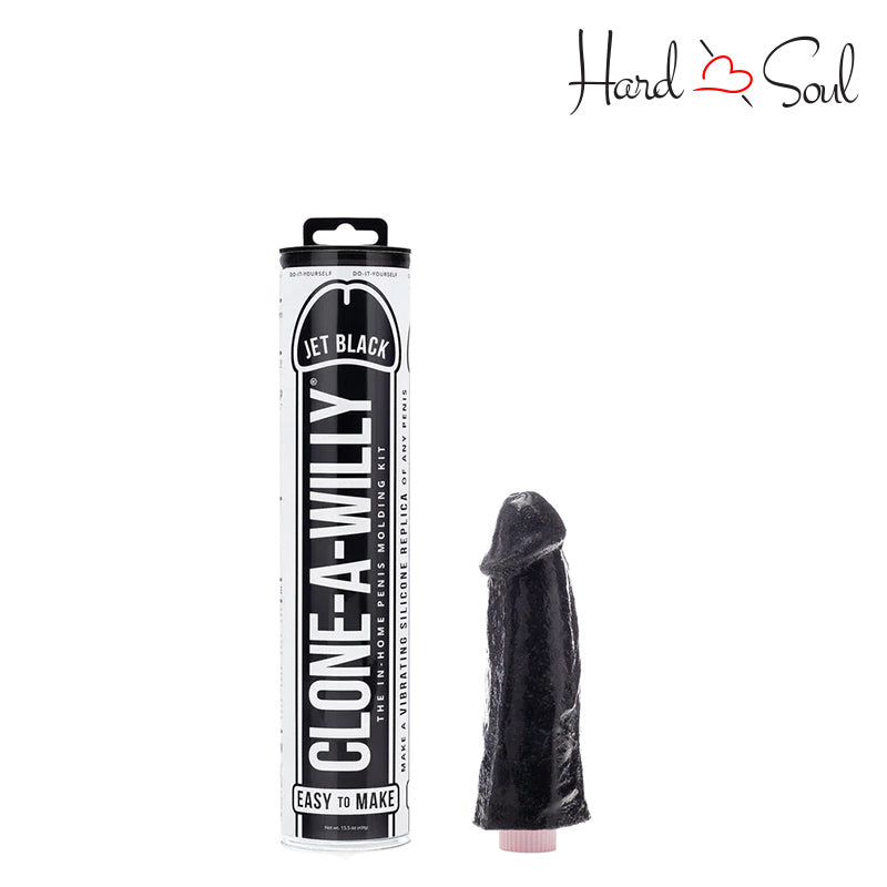 A Box of Clone-A-Willy Jet Black Vibe Kit and a Dildo next to it -HardnSoul