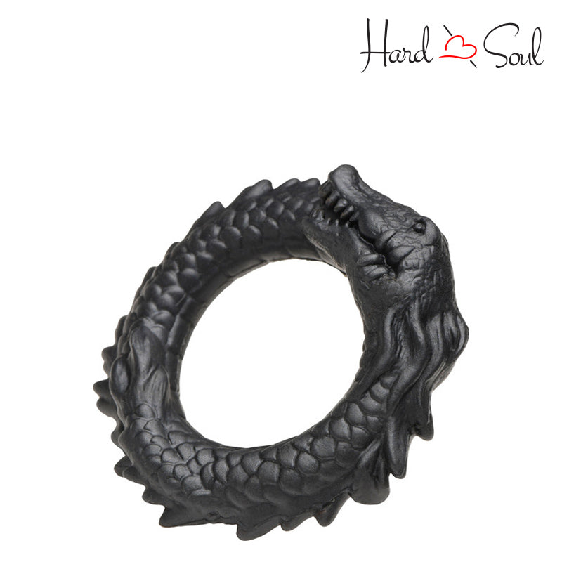 Side of Creature Cock Black Caiman Cock Ring - HardnSoul