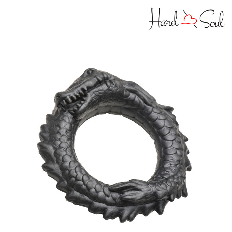 Top of Creature Cock Black Caiman Cock Ring - HardnSoul