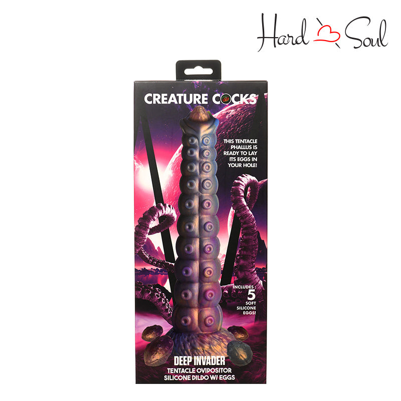 A Box of Creature Cocks Deep Invader Tentacle Ovipositor Dildo - HardnSoul