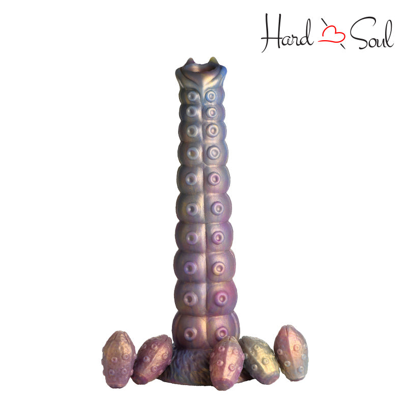 A Creature Cocks Deep Invader Tentacle Ovipositor Dildo with Five ovipositor eggs - HardnSoul