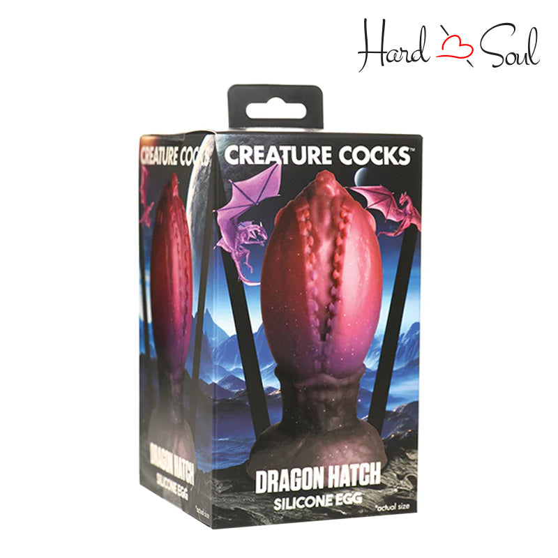 A Box of Creature Cocks Dragon Hatch Silicone Egg Large - HardnSoul