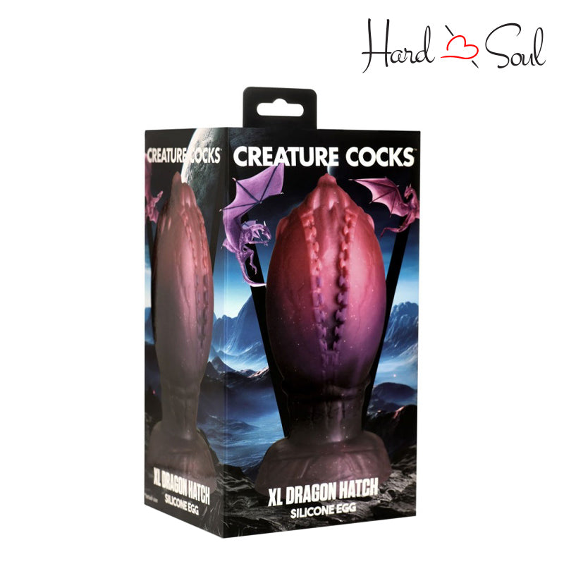 A Box of Creature Cocks Dragon Hatch Silicone XL Egg - HardnSoul