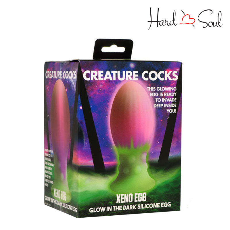 A Box of Creature Cocks LG Xeno Silicone Egg - HardnSoul
