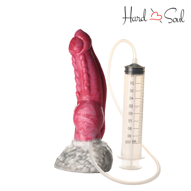 A Creature Cocks Resurrector Phoenix Squirting Dildo with Syringe Liquid Capacity - HardnSoul