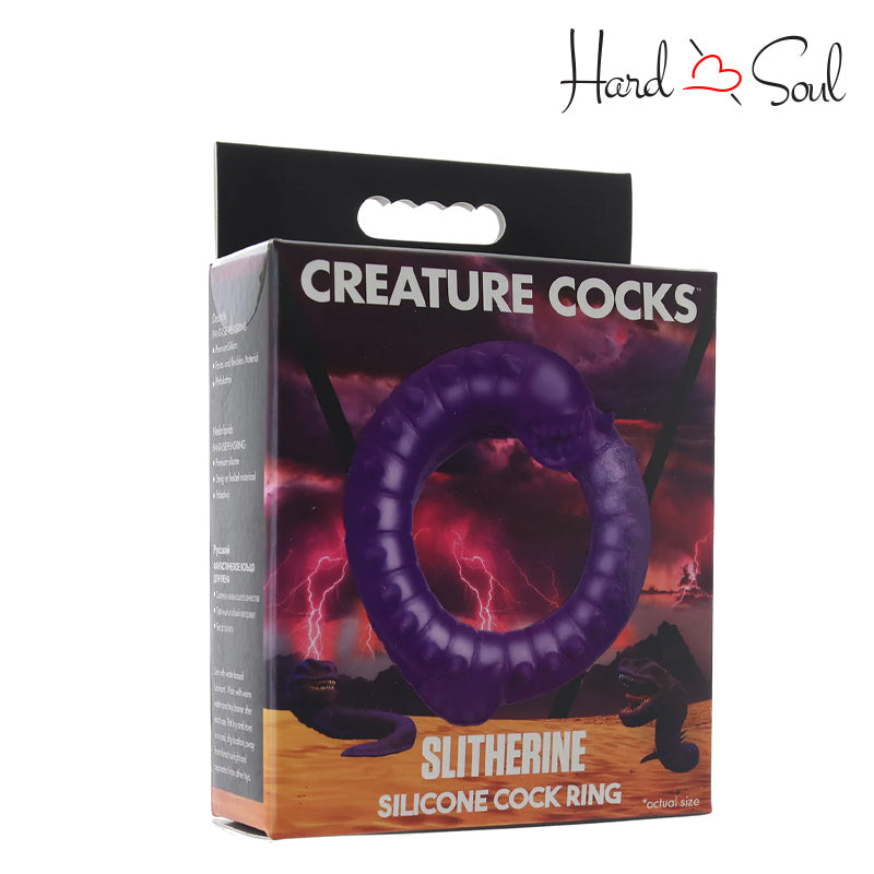 A Box of Creature Cocks Slitherine Cock Ring - HardnSoul