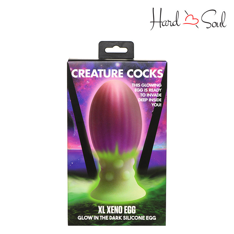 A Box of Creature Cocks XL Xeno Silicone Egg - HardnSoul