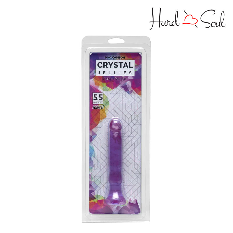 A Box of Crystal Jellies Anal Starter Kit 5.5" Purple - HardnSoul