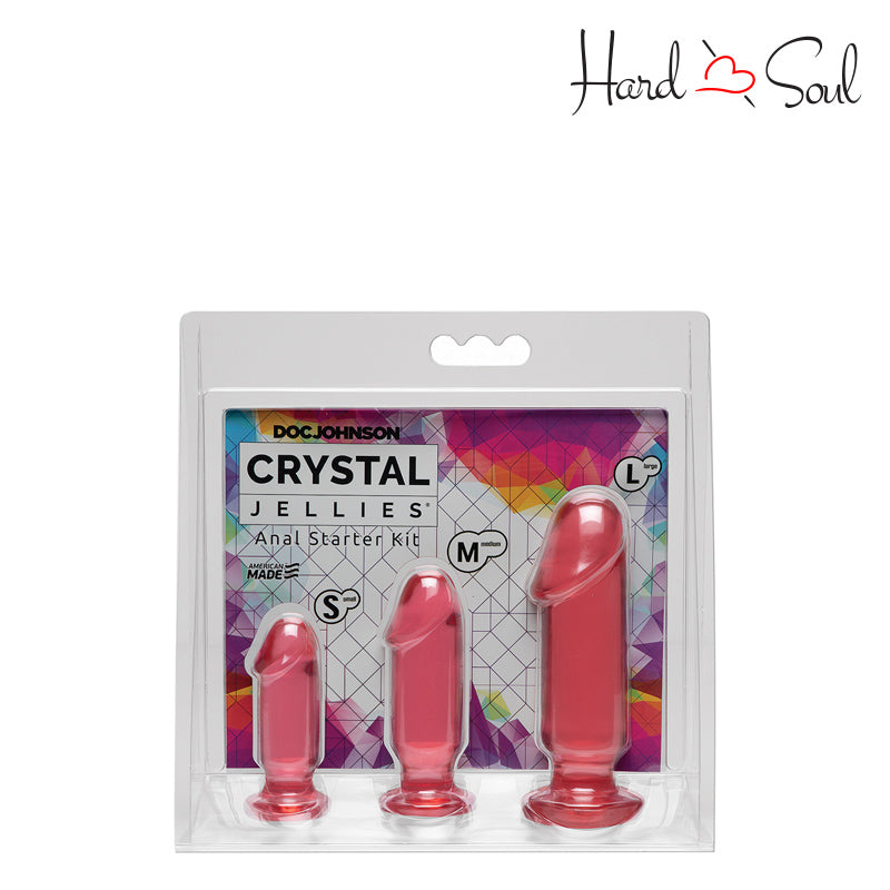 A box of Pink Crystal Jellies Anal Starter Kit - HardnSoul
