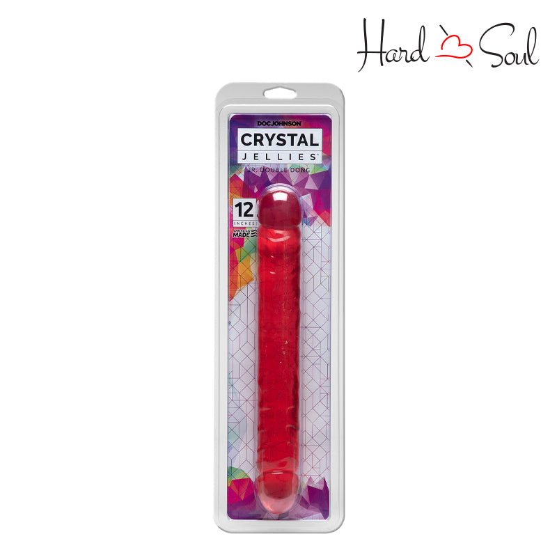 A Box of Crystal Jellies Jr. Double Dong Pink 12" - HardnSoul