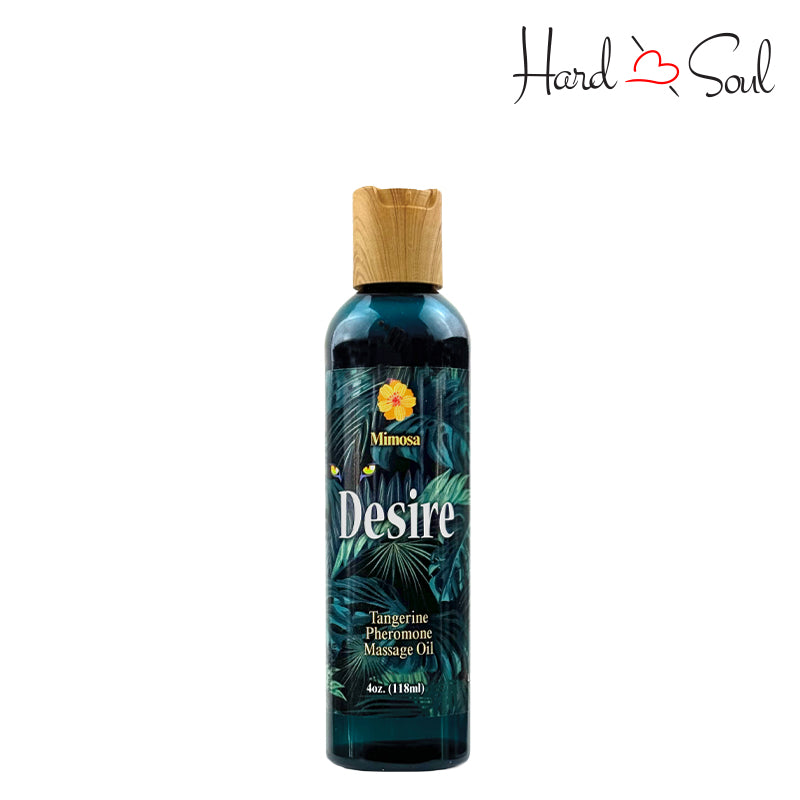 Bottle of Desire Tangerine Pheromone Massage Oil 4oz - HardnSoul