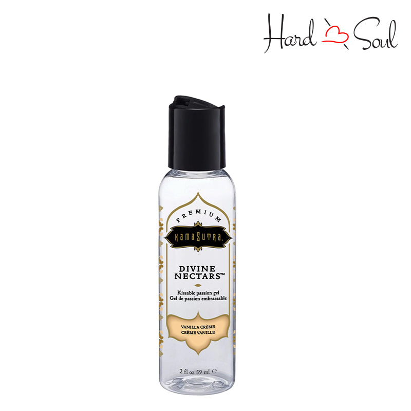 A Bottle of Divine Nectars Flavored Body Glide Vanilla Creme 2oz - HardnSoul