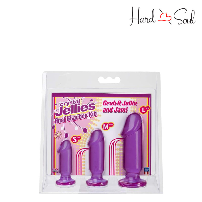 A box of Purple Crystal Jellies Anal Starter Kit - HardnSoul