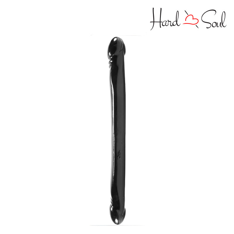 A Double Header Smooth Dildo Black 18" - HardnSoul
