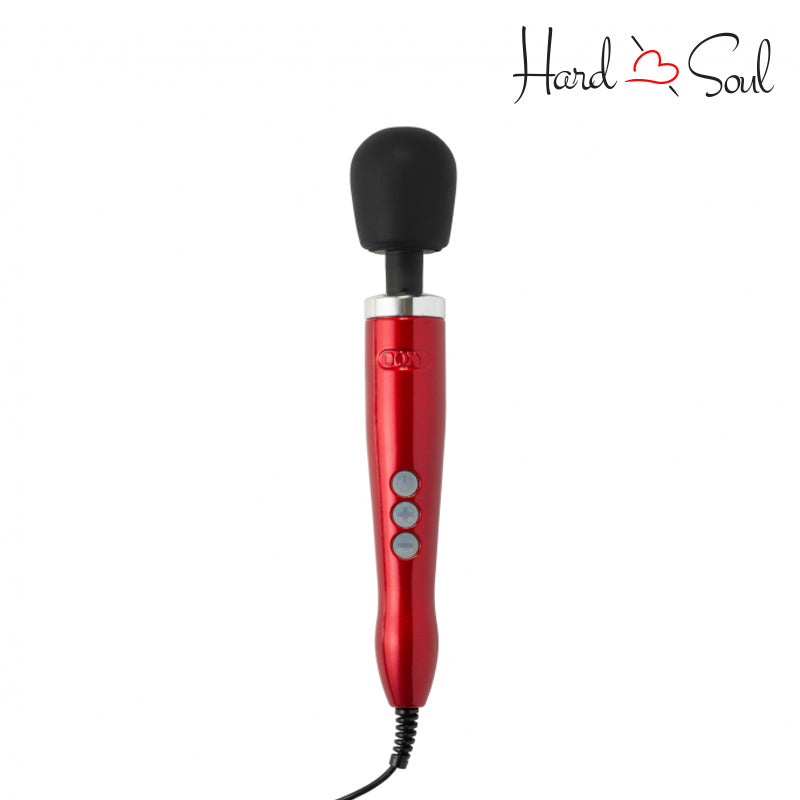 A Doxy Die Cast Wand Massager Red with adjustment button - HardnSoul