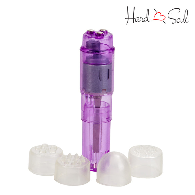 A Dr. Laura Berman Athena Mini Massager Lavender with four pleasuring tips - HardnSoul