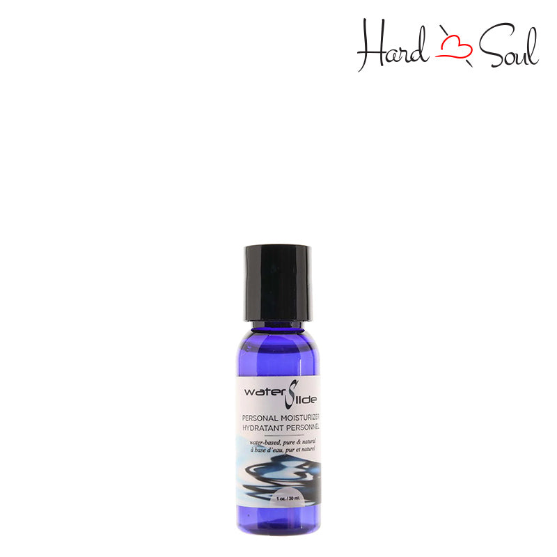 A 1 oz bottle of Earthly Body Water Slide Lubricant - HardnSoul