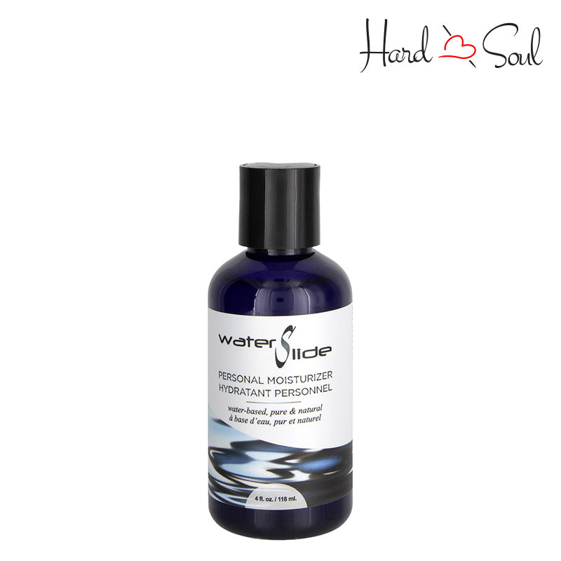 A 4 oz bottle of Earthly Body Water Slide Lubricant - HardnSoul