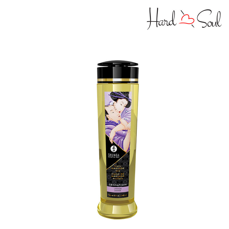 A 8 oz Bottle of Erotic Massage Oil Sensation - HardnSoul