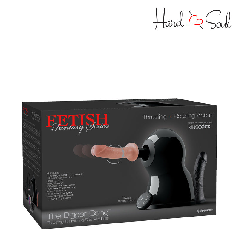A box of Fetish Fantasy The Bigger Bang Thrusting & Rotating Sex Machine - HardnSoul