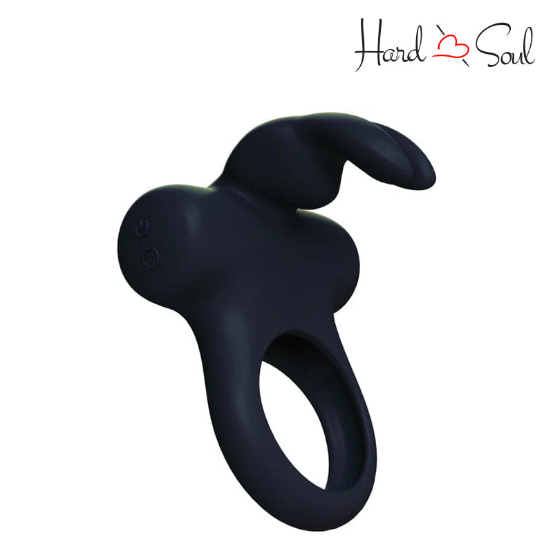 A Frisky Bunny Vibrating Ring Black - HardnSoul