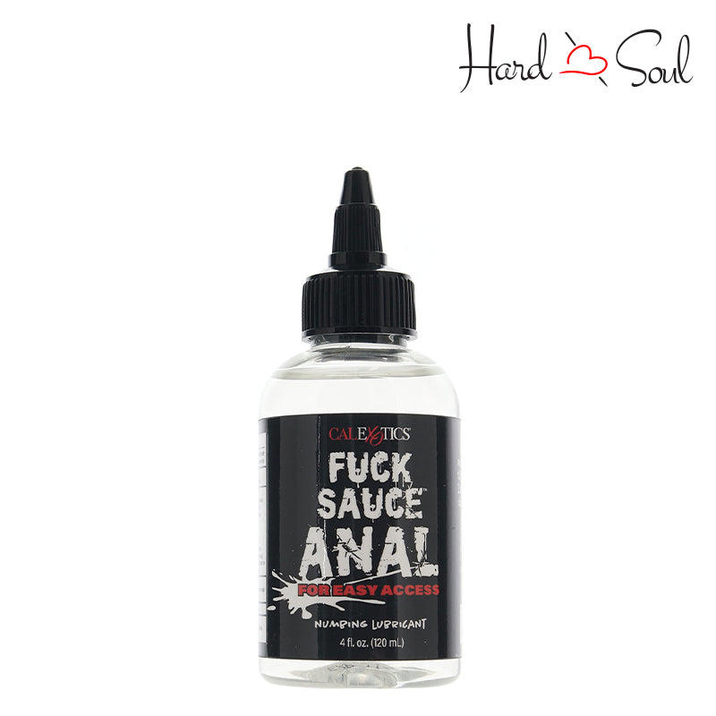 Front Side of Fuck Sauce Anal Numbing Lubricant 4oz Bottle - HardnSoul