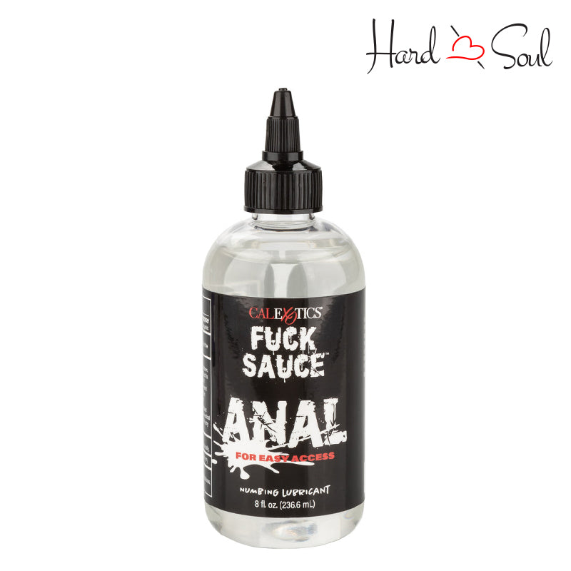 Front Side of Fuck Sauce Anal Numbing Lubricant 8oz Bottle - HardnSoul