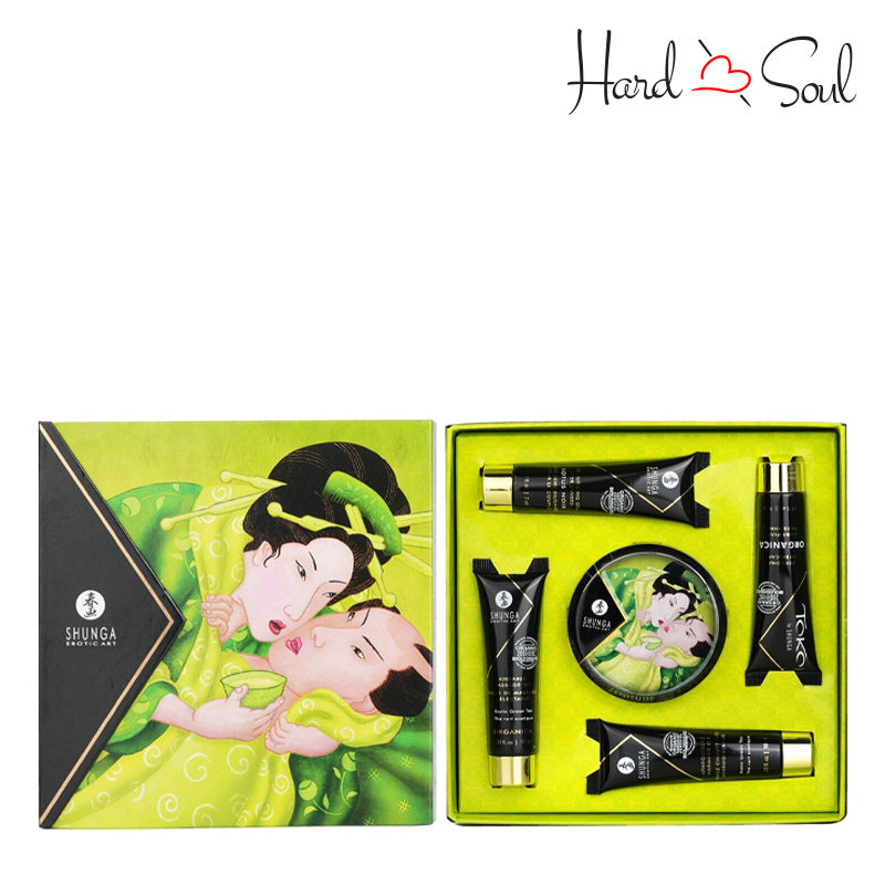 Inside Box of Geisha's Secrets Gift Set Organica - HardnSoul