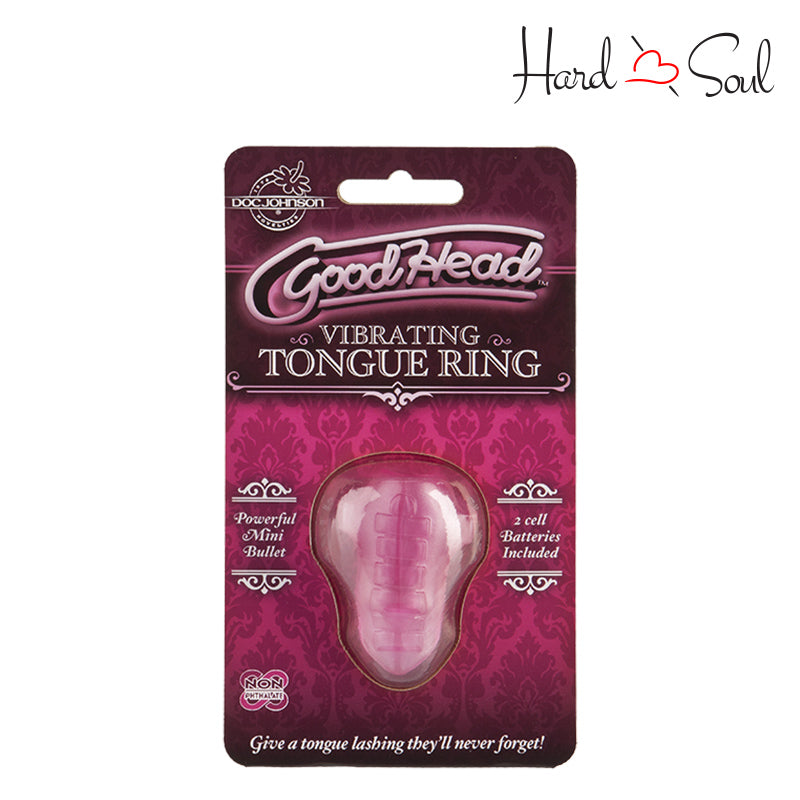 A Box of GoodHead Vibrating Tongue Ring Pink - HardnSoul