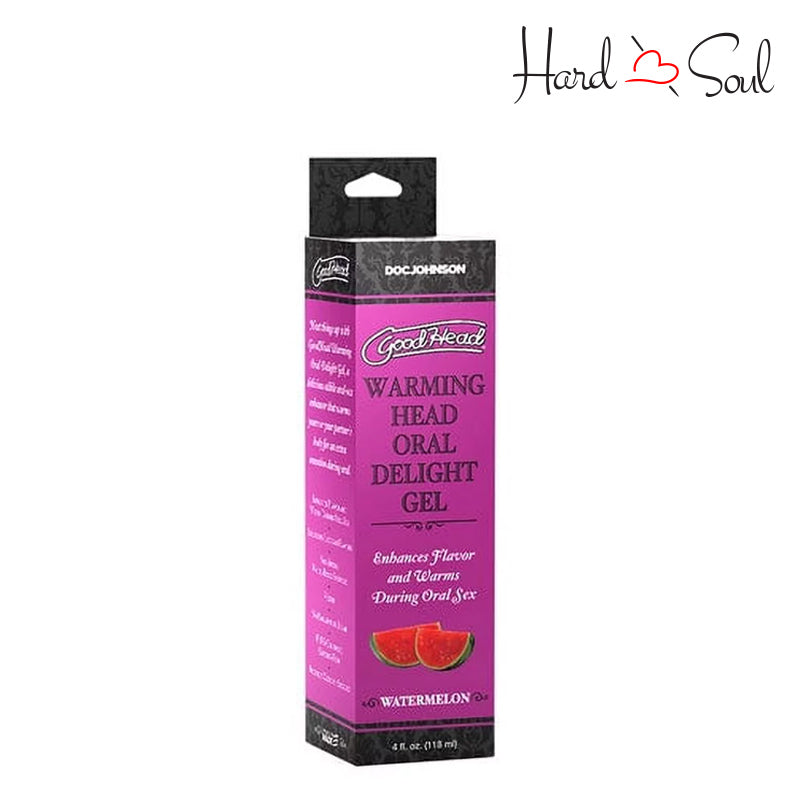 A Box of GoodHead Warming Oral Delight Gel Watermelon - HardnSoul