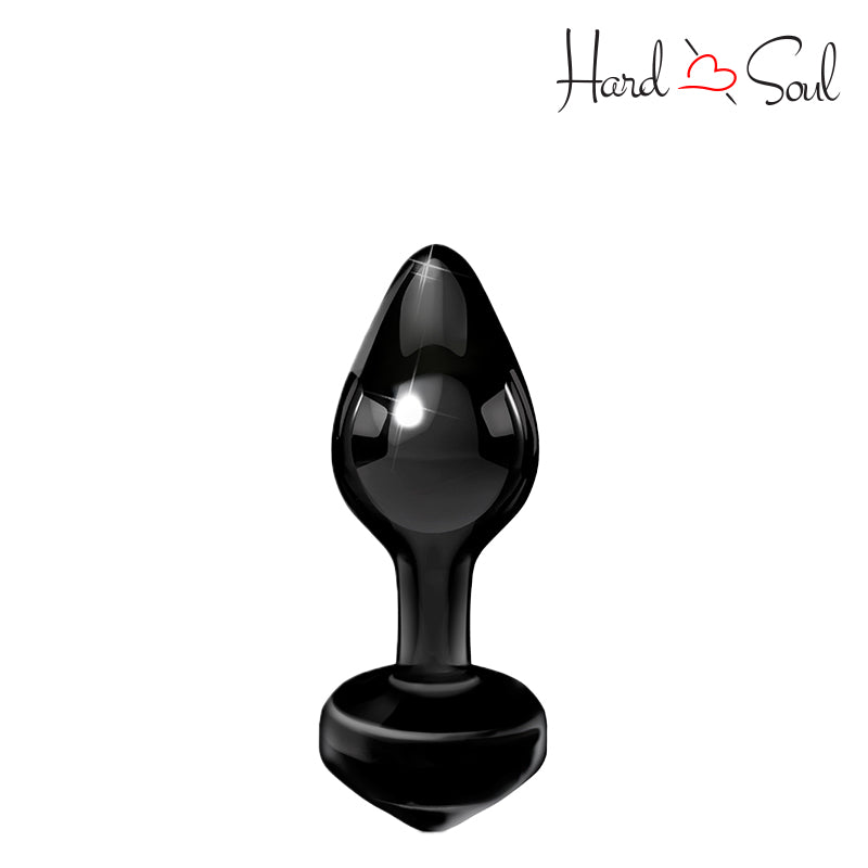 Icicles No 44 Glass Anal Plug Black - HardnSoul
