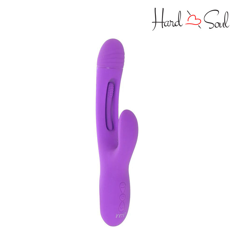 An Inmi Tri-Flick Flicking Silicone Rabbit Vibrator - HardnSoul