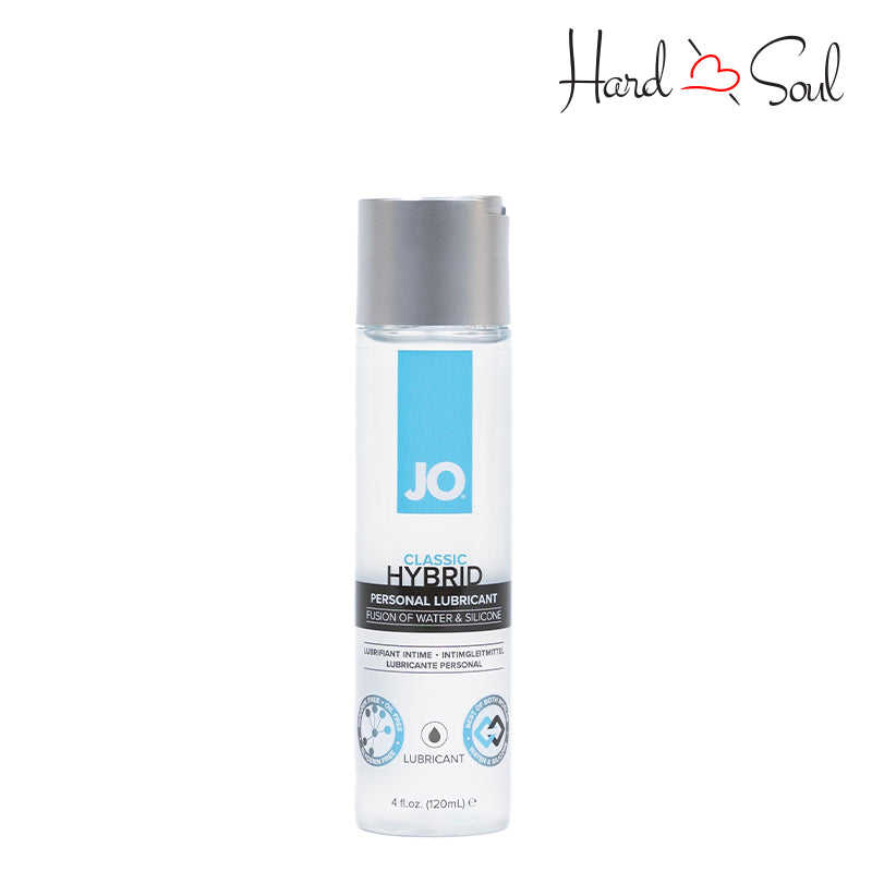 4oz bottle of JO Classic Hybrid Lubricant - HardnSoul