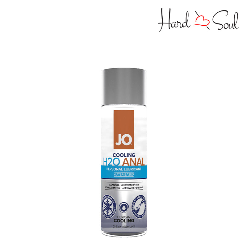 2oz bottle of JO H2O Anal Water Based Cooling Lubricant - HardnSoul