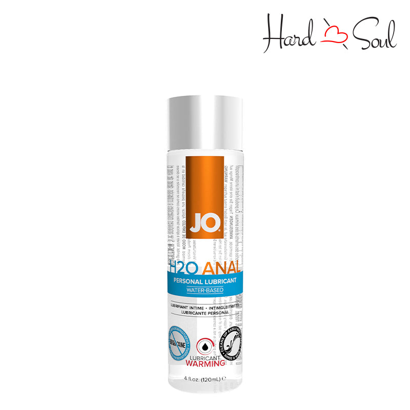 4oz bottle of JO H2O Anal Water Based Lubricant - HardnSoul