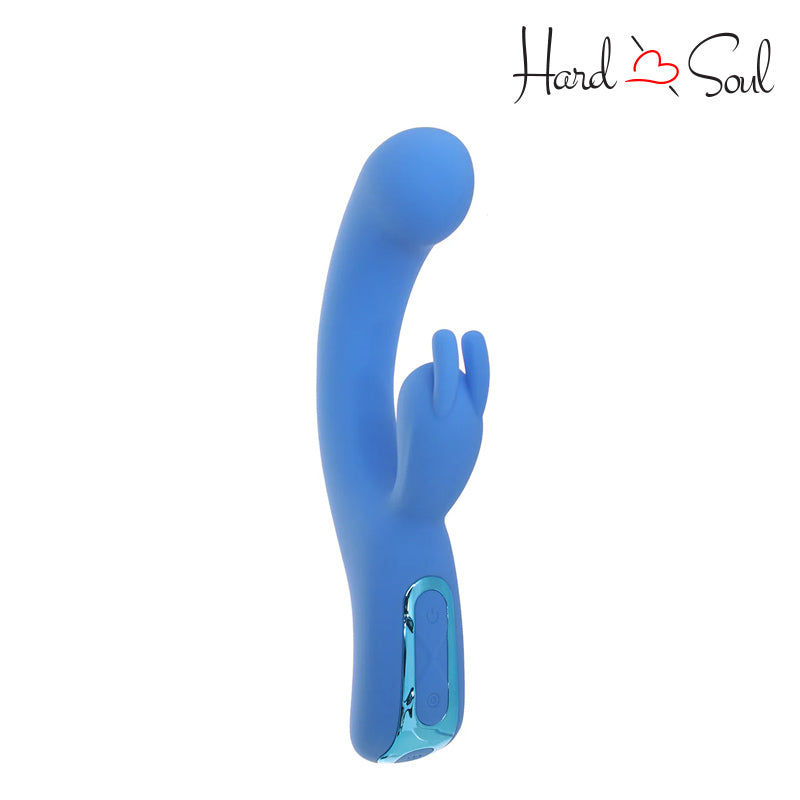A Jack Rabbit Elite Suction Rabbit Vibrator Blue with adjustment buttons - HardnSoul